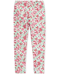 Polo Ralph Lauren Toddler Girls Pink Multi Floral Stretch Leggings Size 2/2T NWT - Picture 1 of 2