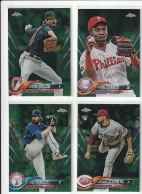 2018 TOPPS CHROME PURPLE BLUE GREEN GOLD REFRACTOR UPICK KEPLER TURNER DeJONG - Image 1 of 4