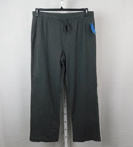 Karen Scott Sport Wide Leg Drawstring Stretch Sweatpants Gray Large #2441 - Picture 1 of 6