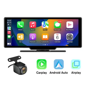 Rückfahrkamera Funk Kabellos Apple Carplay Mit 10.26'' Farb Tragbar Monitor Auto - Bild 1 von 8