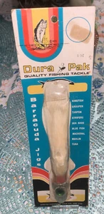 Vintage Dura Pak 3 Oz 6 Inch White Barracuda Jig Made in USA New In Package - Picture 1 of 7