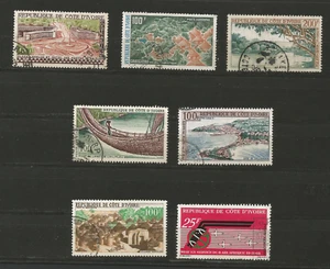 Côte-d'Ivoire 1959/68 7 timbres poste aérienne oblitérés /TR1620 - Imagen 1 de 1