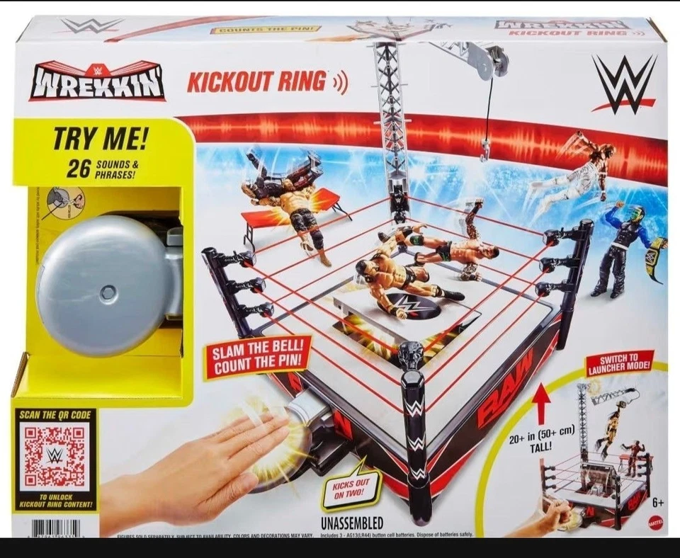 WWE Main Event Wrestling Ring Playset Mattel Toy Figure