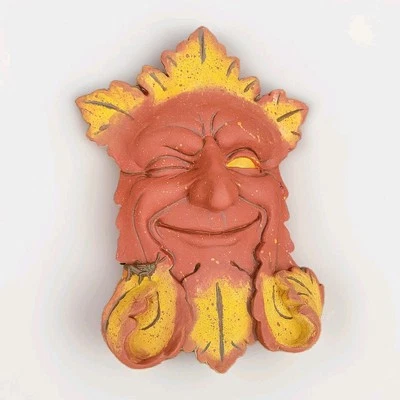 Cara de cemento firmada por George Carruth 89' pintada a mano vintage OFK Foto 1 de 2