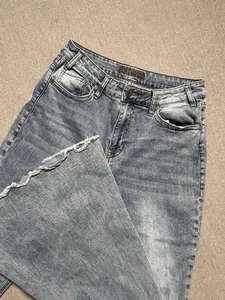 Rock & Roll Denim Jeans Damen 32x36 Blau High Rise Bell Bottom Light Wash Flare - Bild 1 von 15