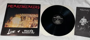 Johnny Thunders Heartbreakers Live At Max's Kansas City LP 1979 w/ Insert - Picture 1 of 4
