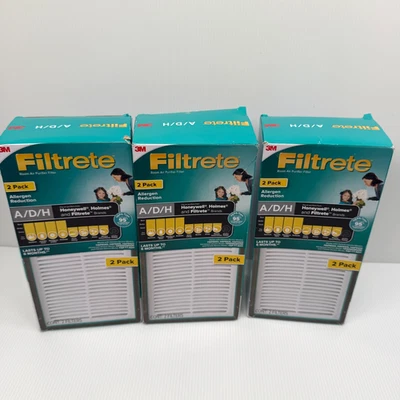 Filtrete A/D/H HEPA Allergen Reduction Air Purifier Filter Honeywell Holmes 6 PK - Image 1 of 4
