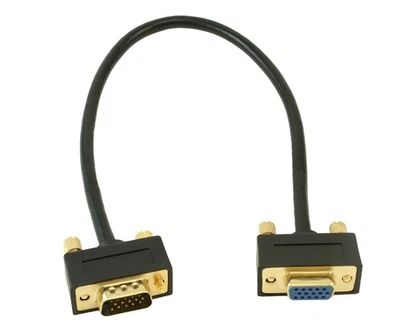 1ft Premium VGA EXTENSION M/F Ultra Thin Cable Gold Plated - Image 1 of 3