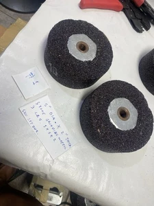 5” X 2” Grinding Stone W/ Tread Standard Dewalt Marita Grinding Tool 2 Lot - Picture 1 of 16