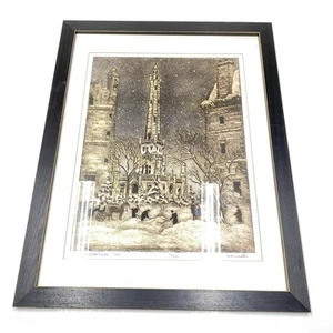J. Wennersten Druck Chicago Winter Tower "1945" signiert 71/350 - Bild 1 von 9