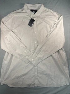 Nueva Camisa Beige Winston Para Hombres 4xlt Abotonada Manga Larga Grande y Alta - Imagen 1 de 7