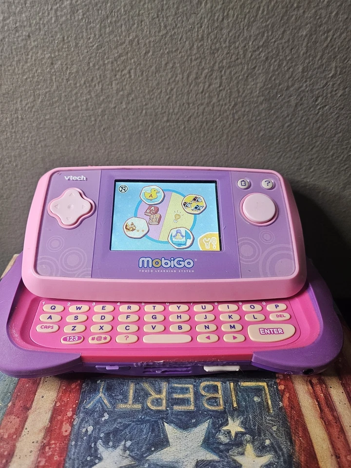 Vtech MobiGo Handheld Touch Learning System Pink Tested Works A5 - Image 1 of 4