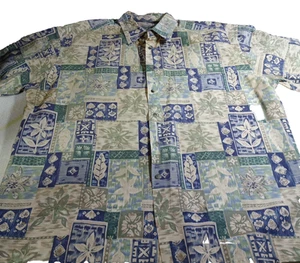 Pierre Cardin Hawaiihemd XL Baumwolle Kurzarm Knopfleiste Tropical - Bild 1 von 10