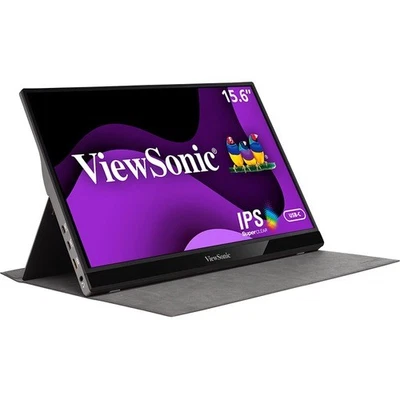 ViewSonic 15.6 Inch 1080p Portable Monitor with 2 Way Powered 60W USB C, IPS, Ey - Image 1 of 4