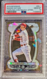 2019 Bowman Sterling Continuity Shohei Ohtani Atomic Refractor /150 PSA 10 GEM - Picture 1 of 1