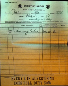 First National Pictures Exhibition Notice 1920s Learning to Love - Picture 1 of 1