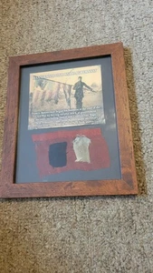 Antike Original Bürgerkrieg Flagge Reste Einzelkern - Bild 1 von 11