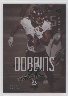 2021 Panini Luminance Green /75 JK Dobbins #8 - Image 1 of 2