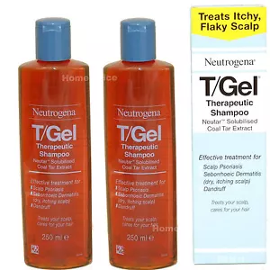2 x 250ml TGEL T/GEL THERAPUTIC SHAMPOO NEUTROGENA NEW Itchy Scalp Treatment - Picture 1 of 1