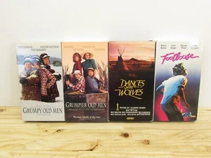 Lot of 4 VHS Footloose, Dances With Wolves, Grumpy Old Men Etc - Picture 1 of 4