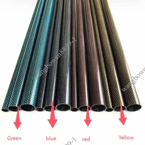 2PCS Color 3K Carbon Fiber Tube OD 6MM-30MM Length 500mm - Picture 1 of 4