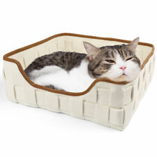Warming Pet Bed For Cats Dogs Reversible Coral Fleece Sleeping Mat Cushion Nest