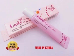 Eyelash Extension Gel Glue Remover  Lady Pink (Tube Gel Type) Made In Korea 15g  - Picture 1 of 2