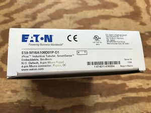 EATON E59-M18A108D01P-D1 18MM IPROX SN=8MM NO DEFAULT 4 PIN MICRO *NEW IN BOX* - Picture 1 of 5