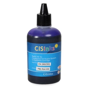 Botella de tinta de recarga azul fotográfica 3,5 oz/100 ml para Canon PIXMA TS8220 CLI-281 sin fabricante de equipos originales - Imagen 1 de 12