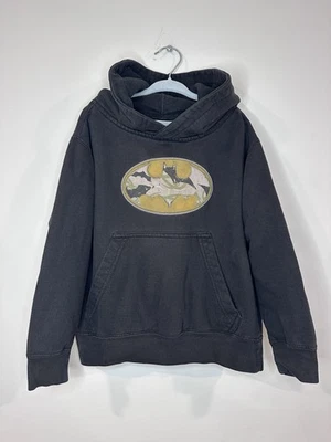 Sudadera con Capucha Vintage 2005 Batman Camuflada LOGO Jóvenes Niños XS Negra Desteñida DC Comics Foto 1 de 4
