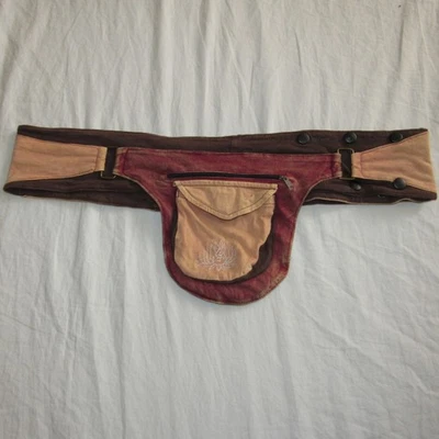 Hecho en Nepal Tie Dye Ajustable Hippie Boho Cinturón Bolso Cintura Riñonera Foto 1 de 4