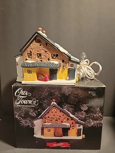 Our Town The Davis House Weihnachtsdorf Haus 1. Auflage Porzellan beleuchtet - Bild 1 von 12