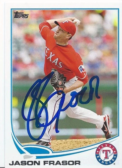 Texas Rangers JASON FRASOR Signed 2013 Topps Card - Image 1 of 1