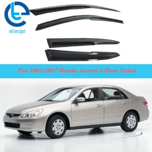 Fit For Honda Accord 2003-07 4 Door Sedan Window Visor Vent Sun Shade Rain Guard - Picture 1 of 10
