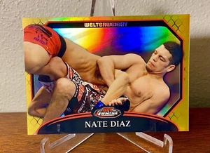 2011 Topps UFC Finest Nate Diaz Gold Refractor 59/88 Card SUPER RARE RC SSP - Picture 1 of 3