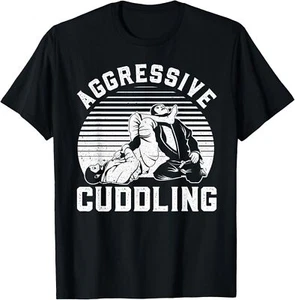 Nueva Camiseta Limitada Divertida Jiu Jitsu Agresiva Abrazo BJJ Brasil - Imagen 1 de 5