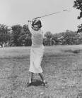 Golfer Betsy Rawls 1955 Photo - Pro-golfer Betsy Rawls preparing to swing her cl