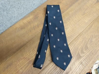 Corbata águila de dos cabezas azul marino G.C.F Motifs Ltd  Foto 1 de 3