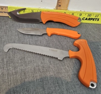 3 Pieces Camillus Titanium Knife SET of 2 Kives & 1 Saw - Image 1 of 4