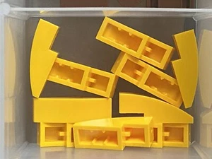 LEGO Parts - Bright Light Orange Slope Curved 3 x 1 No Studs - No 50950 - QTY 10 - Picture 1 of 1