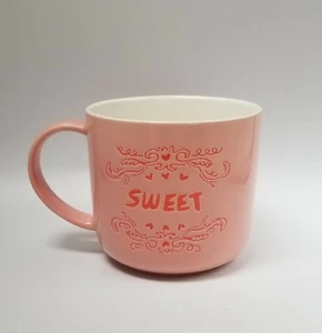 Opalhouse Sweet Stoneware Mug pink and coral love valentines lover coffee tea - Picture 1 of 12