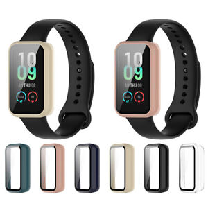 For Amazfit Band7 PC + Tempered Film Integrated Watch Protective Case
