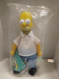 The Simpsons Plush Dolls HOMER ONLY New in Package Vintage 1990 Burger King RARE - Picture 1 of 1