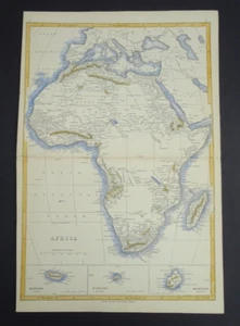 Antique map of Africa by Joseph Lowry printed 1852 - Picture 1 of 3