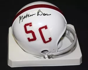 USC Gamecocks COACH MARVIN BASS Signed Custom Mini Helmet Gamecock MUST L@@K - Picture 1 of 3
