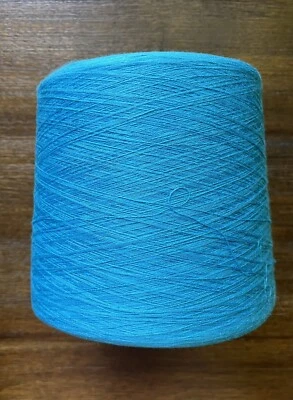 970g  UPW 5% Cashmere 95% Cotton (Machine Washable) Super Fine Yarn Cone 2/48nm - Image 1 of 4