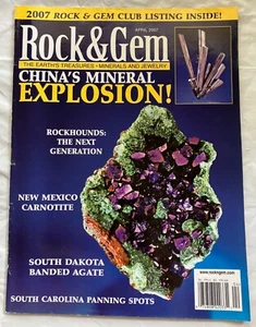 Rock & Gem Magazine Apr 2007 Pre-Ownd VG Cond Fast Ship Craft Jewelry Minerals - Picture 1 of 1
