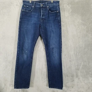 Jeans G Star Raw da uomo 31x32 blu denim mosca casual con bottoni - Foto 1 di 16