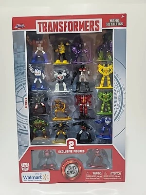 Transformers Series 2 18 bonecos pacote 2 conjunto vermelho exclusivo Jada Nano mini figuras - Imagem 1 de 4