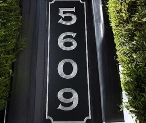 Engraved Personalized Custom House Home Number Street Address Metal 5x16 Sign - Picture 1 of 9
